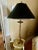 Bring timeless elegance to your interior with this substantial vintage polished brass faux bamboo table lamp. Inspired by...