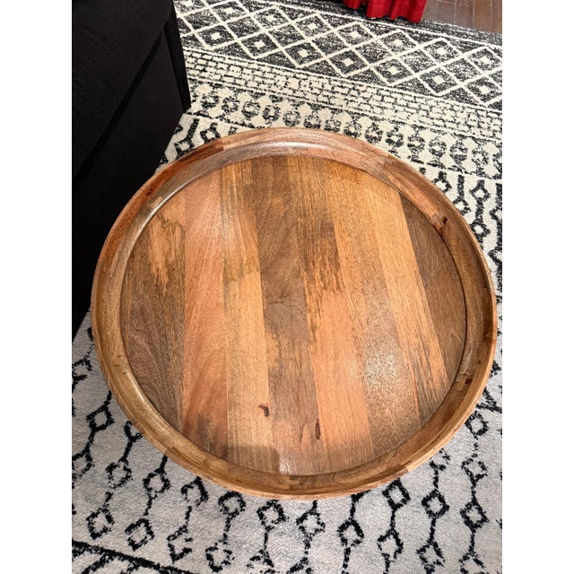Wood Mater Bowl Table, Natural Finish For Sale - Image 7 of 8