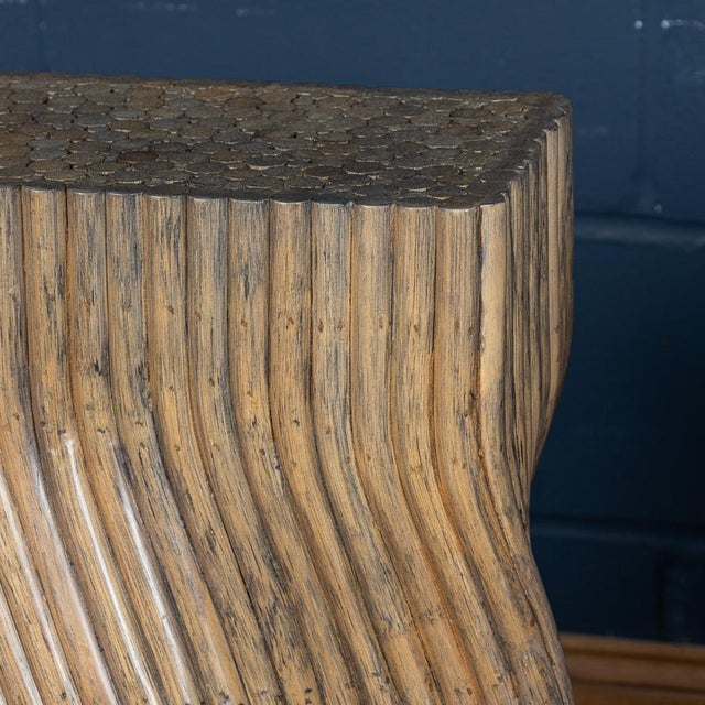 1970s 20th Century American Dining Table & Chairs by McGuire, 1970s, Set of 5 For Sale - Image 5 of 18