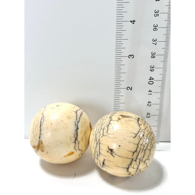 Vintage Stone Decorative Spheres – Marble, Granite & Carved Soapstone Orbs, Coffee Table Decor, Organic Modern Styling Objects - Set of 8 For Sale - Image 9 of 12