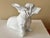 2000 - 2009 2000s Bassett Hound Dog Figure in Matte White For Sale - Image 5 of 9
