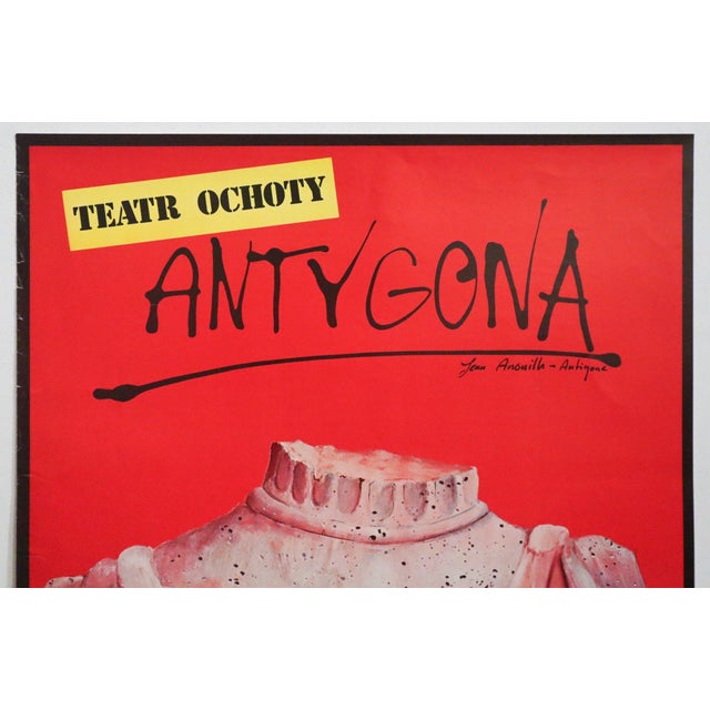 Modern 1980 Polish Theater Poster, Antygonia (Antigone) - Pagowski For Sale - Image 3 of 3
