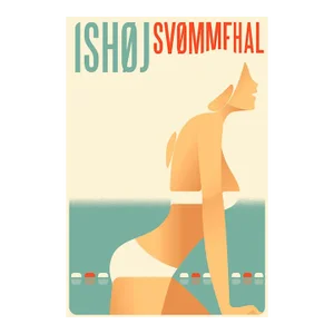 2014 Contemporary Danish Poster, Ishoj Svommehal