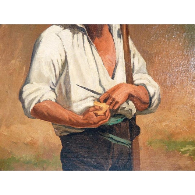 Sebastiano Panunzi, Self-Portrait, Oil on Canvas For Sale - Image 15 of 18