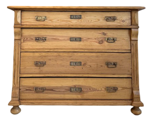 Antique Gründerzeit Chest of Drawers in Softwood