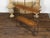 American Midcentury Metal and Wood Two-Tiered Shelving Unit with Twisted Motifs For Sale - Image 10 of 12