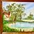1983 Vintage Impressionist Boho Chic Original Oil Painting, Lake House by Donna Semm For Sale - Image 12 of 14