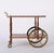 1960s Mid-Century Italian Mahogany and Brass Serving Bar Cart, 1960s For Sale - Image 5 of 18