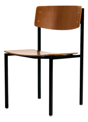Teak Chair on Metal Base