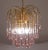 Lady Michelle, Large Size Pink Drops Murano Glass and Crystal Chandelier, 1980s For Sale - Image 11 of 12