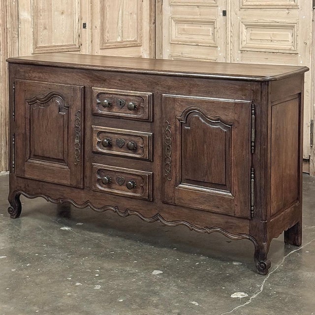 French Provincial 18th Century Country French Buffet ~ Credenza For Sale - Image 3 of 18