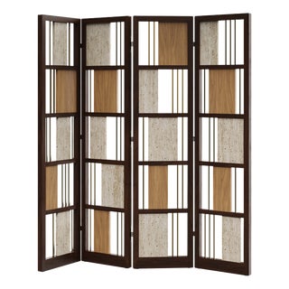 Wordsworth Folding Screen from Wood Tailors Club For Sale