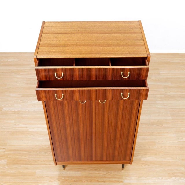 Brown 1960s Mid Century Armoire Coat Closet by E Gomme For Sale - Image 8 of 11