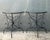 Black Vintage Sculptural Metal Demilune Console Tables - A Pair For Sale - Image 8 of 13
