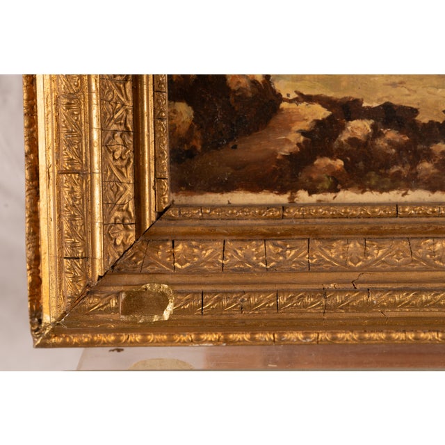 Olivero, Sunlit Middle-Eastern Hilltop Cityscape, 1890s-1910s, Oil on Board For Sale - Image 7 of 13