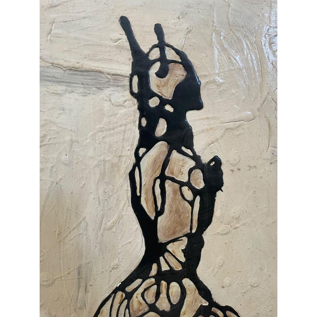 Black Figurative Composition, 1990, Wood & Lacquer For Sale - Image 8 of 12