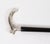 Antique French Art Nouveau Silver Topped Walking Cane Stick, 1890s For Sale - Image 4 of 15