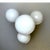 1970s Space Age Chandelier in Chromed Metal with 4 White Opaline Glass Globes, 1970s For Sale - Image 5 of 12