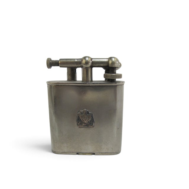 The Clark Lift Arm Lighter Fraternity Crest Antique Gadget Cane Walking Stick For Sale - Image 9 of 16