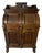 19th Century Antique Wooton Patent Secretary Desk in Burl Walnut For Sale