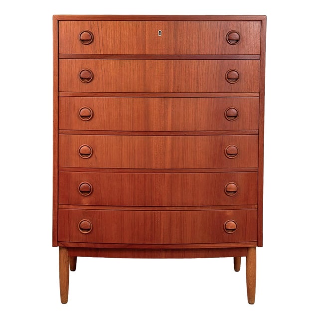 Vintage Danish Teak 6-Drawer Dresser For Sale