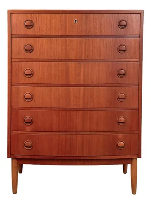 Vintage Danish Teak 6-Drawer Dresser