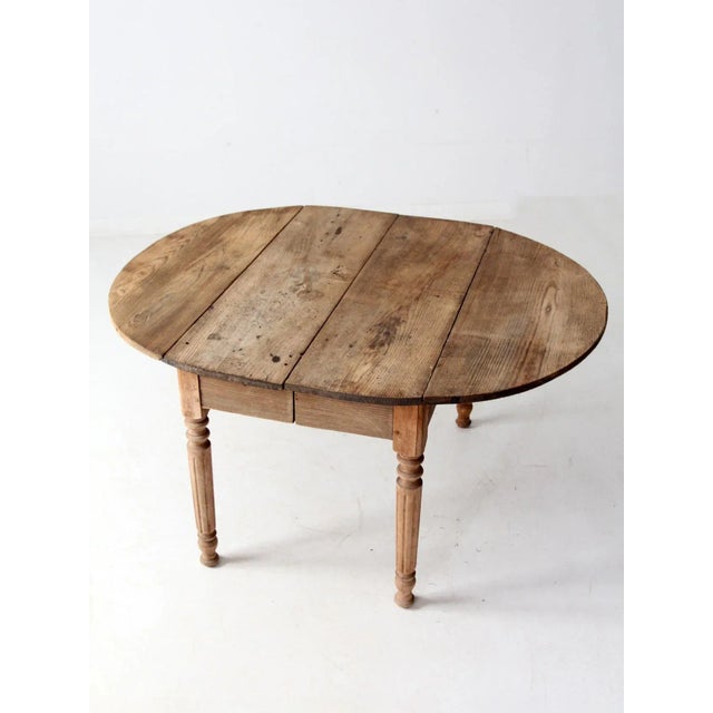 Early 20th Century Antique Drop Leaf Dining Table For Sale - Image 5 of 18