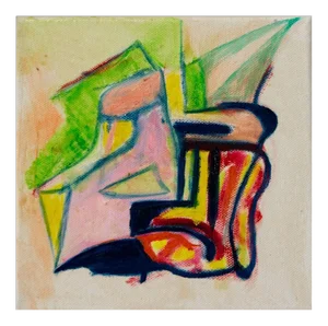 Giorgio Lo Fermo, Acid Composition, Oil Painting, 2020