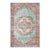 1970s Vintage Turkish Handmade Wool Cotton Green Area Rug For Sale