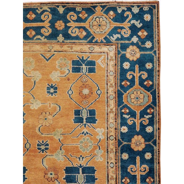 Galerie Shabab Collection Early 20th Century East Turkestan Samarkand Rug For Sale - Image 4 of 10