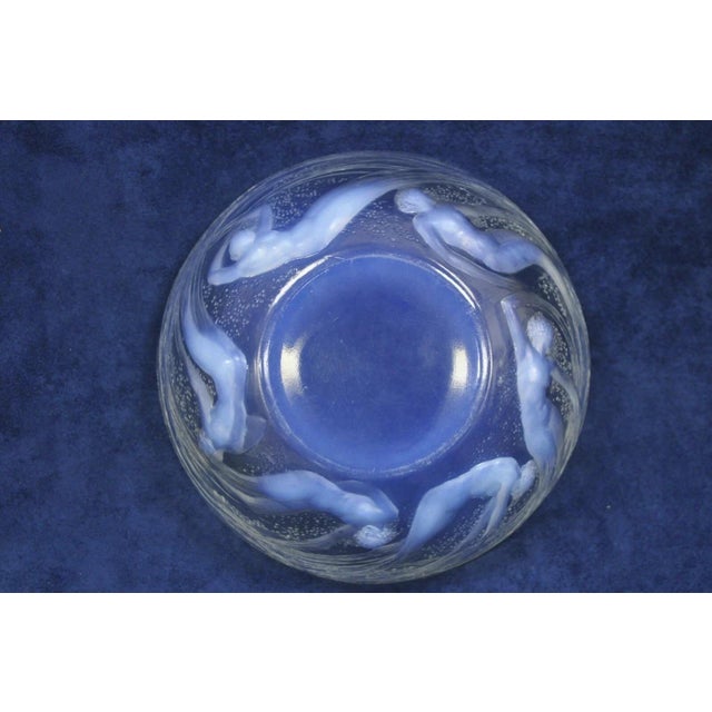 Early 20th Century René Lalique Ondines Opalescent Glass Swimming Mermaids French Dish Bowl For Sale - Image 9 of 11