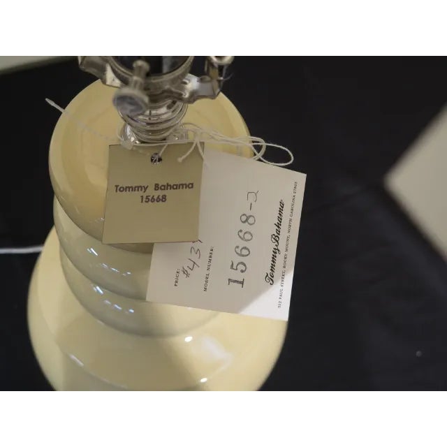 Tommy Bahama 1990s Tommy Bahama Modern Design Lamp With Shade For Sale - Image 4 of 5