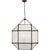 Transitional Suzanne Kasler for Visual Comfort Signature Morris Large Lantern in Antique Zinc with Frosted Glass For Sale - Image 3 of 4