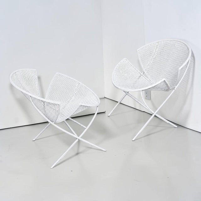 1950s Orange Slice Patio Chairs Maurizio Tempestini for Salterini - a Pair, Attributed For Sale In Miami - Image 6 of 8