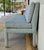 Modern Revelation Modern Blue and White Tufted Approach the Bench Banquette For Sale - Image 3 of 8