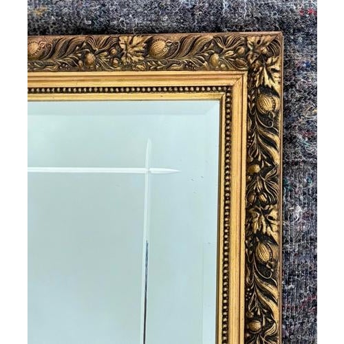 Glass Vintage Gold Ornate Bevelled Mirror For Sale - Image 7 of 12