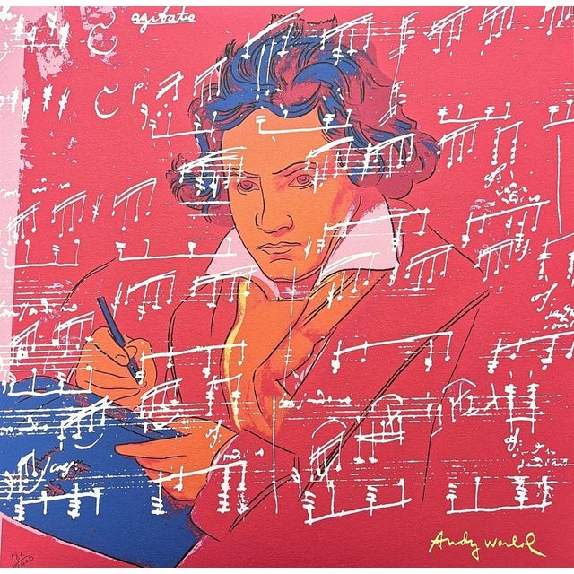 After Andy Warhol, Beethoven Red, 1980s, Print For Sale - Image 6 of 6