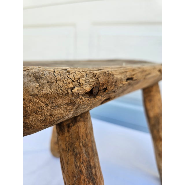 Primitive Milking Stool -Decorative For Sale - Image 11 of 12