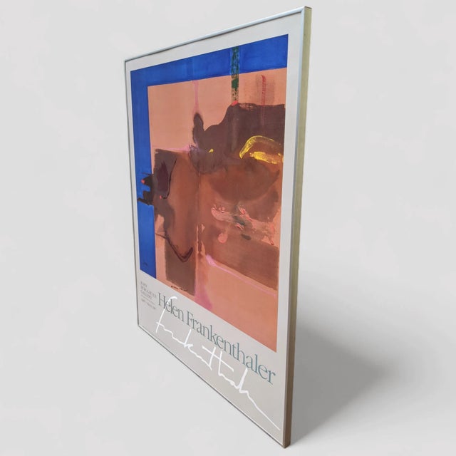 Vintage 1980s Helen Frankenthaler "Rio Grande" Exhibition Poster Framed For Sale - Image 11 of 13
