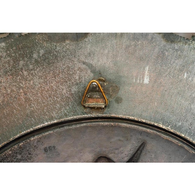 Italian Saint Geogius Kills Dragon Big Wall Decoration in Copper, 1950s For Sale - Image 14 of 15