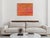 Contemporary Rebecca Koury Original "The Basics" Coral Amber Geometric Contemporary Abstract Painting, Acrylic on Canvas, Carmel California Art, 2022 For Sale - Image 3 of 4