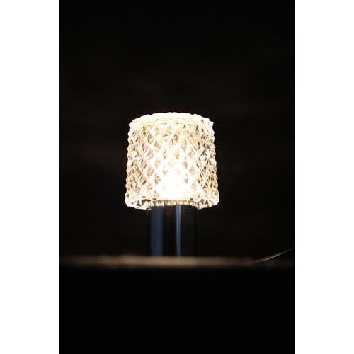 Glass Table Lamp from Kamenicky Senov, Former Czechoslovakia, 1970s For Sale - Image 10 of 12