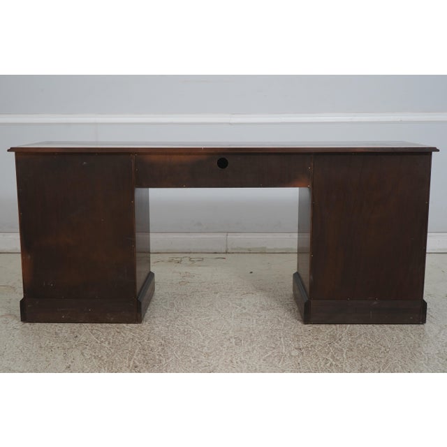 Councill Craftsmen Attributed Mahogany Kneehole File Credenza For Sale - Image 15 of 16