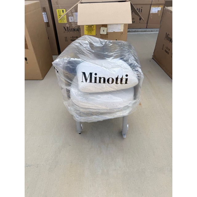 Minotti Tape Cord Armchair For Sale In Dallas - Image 6 of 8
