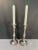 Mid 20th Century Vintage Sheffield Italian Silverplated Candle Holders / Candlesticks - a Pair For Sale - Image 11 of 13