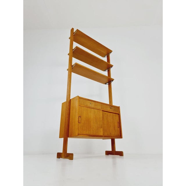 Danish Freestanding Bookshelf System in Oak by Bengt Ruda, 1960s For Sale - Image 4 of 11