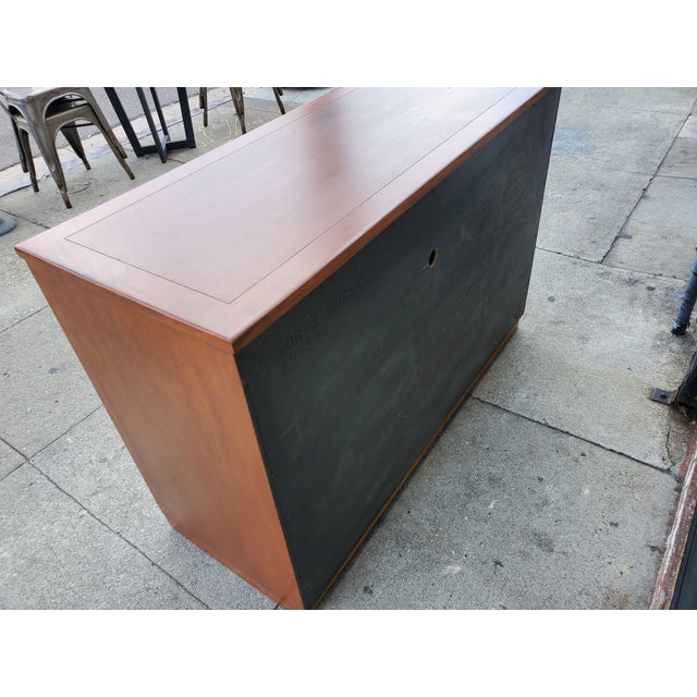 Brick Red 1950s Drexel Dresser by Edward Wormley For Sale - Image 8 of 13