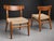 Wood 1950s Hans J. Wegner Ch23 Danish Modern Oak & Paper Cord Dining Chair For Sale - Image 7 of 9