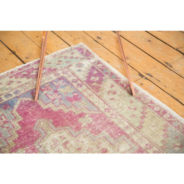 Textile Vintage Distressed Oushak Rug Runner - 3'4" x 9'6" For Sale - Image 7 of 11
