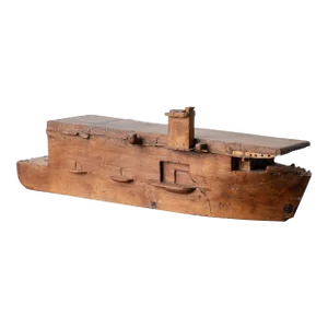 Wwii Sailor Carved Escort Carrier